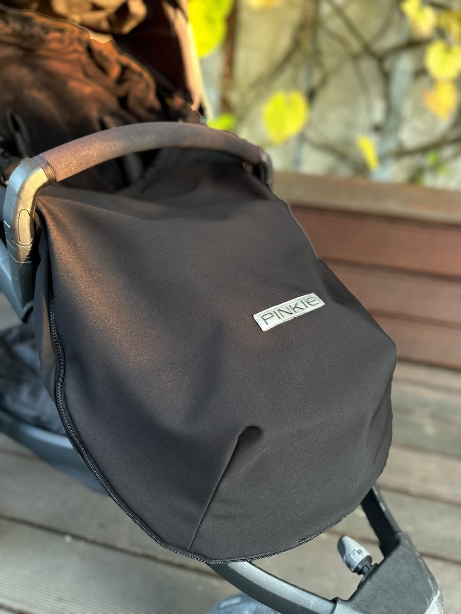 Dünner Fußsack Pinkie Softshell Black