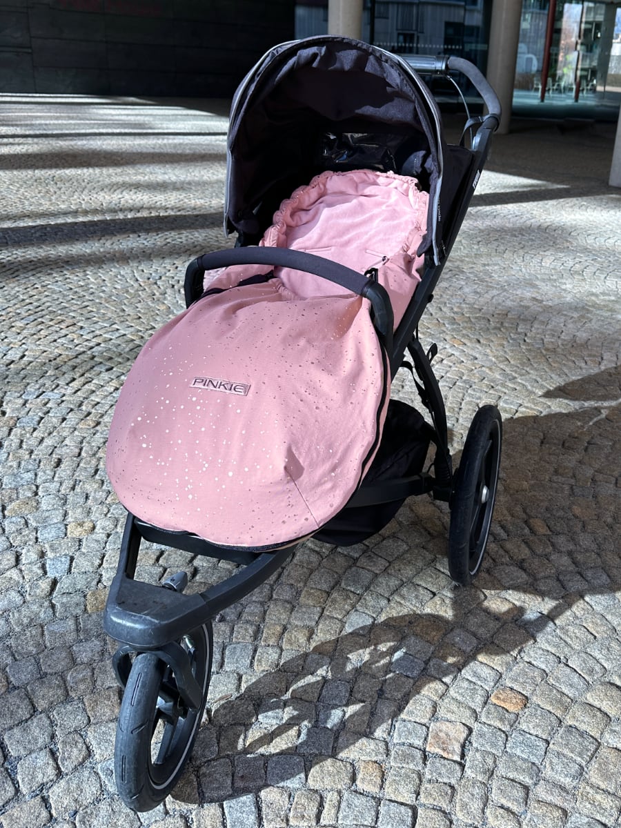 PINKIE Dünner Fußsack Shine Gold Pink