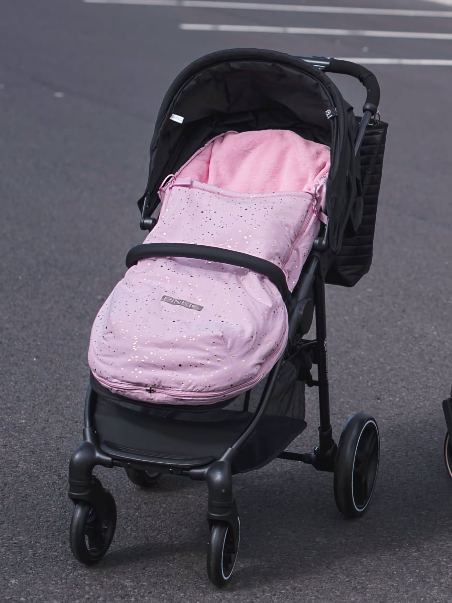 PINKIE Dünner Fußsack Shine Gold Pink