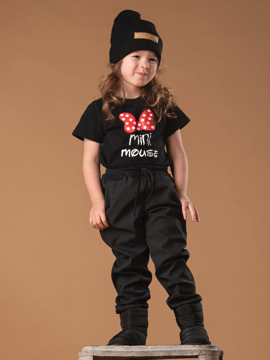 PINKIE Softshell Hose Pink/Black