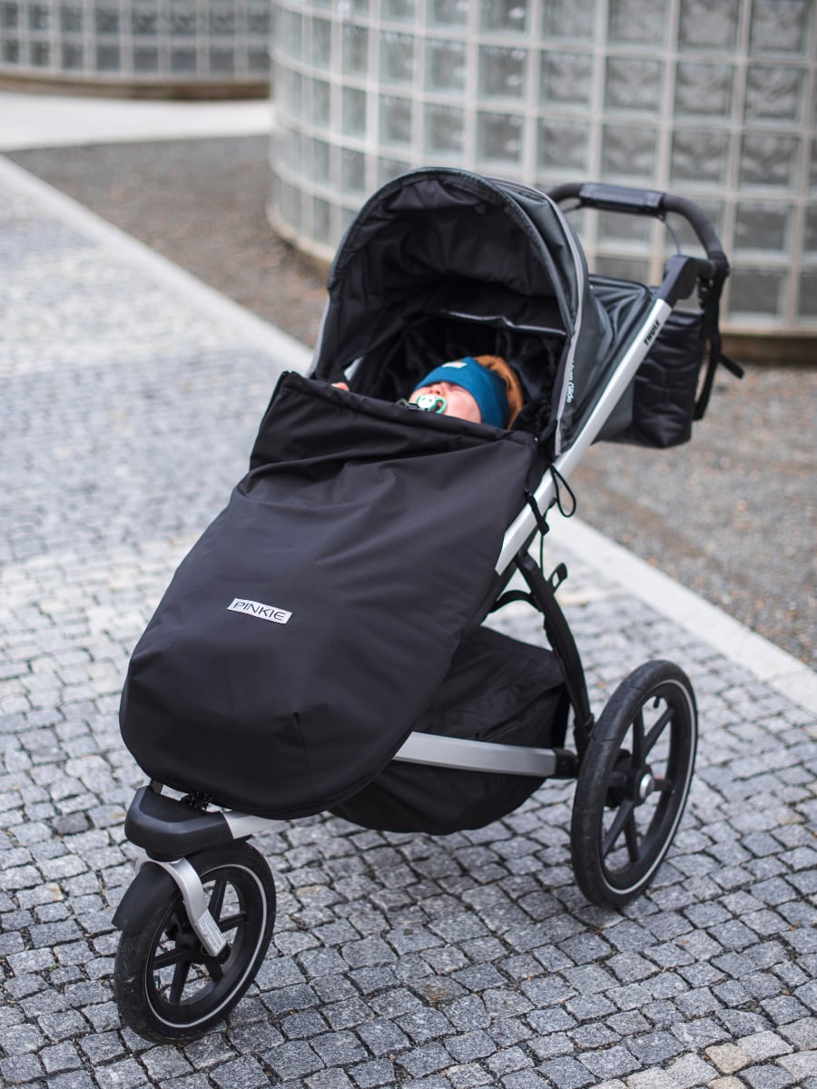 Winterfußsack Pinkie Softshell Black