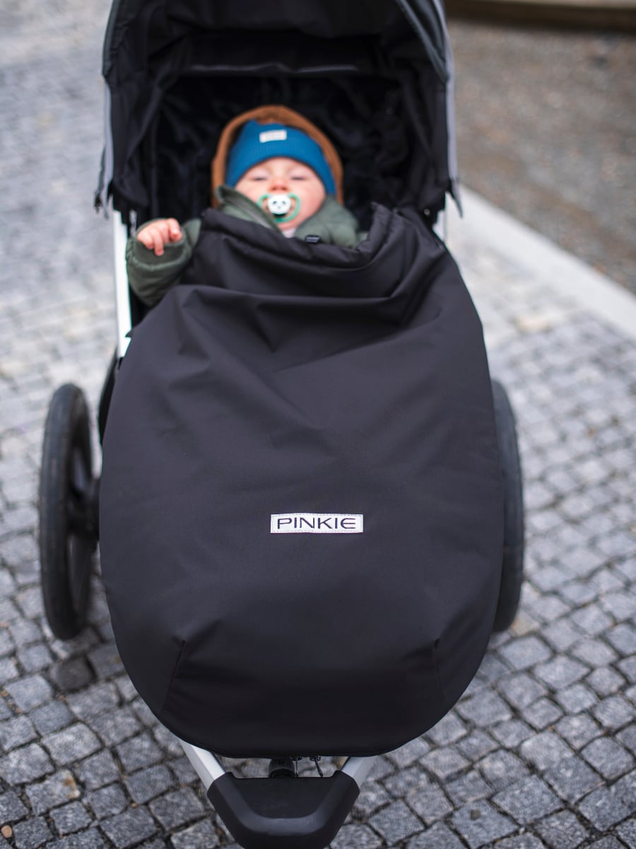 Winterfußsack Pinkie Softshell Black