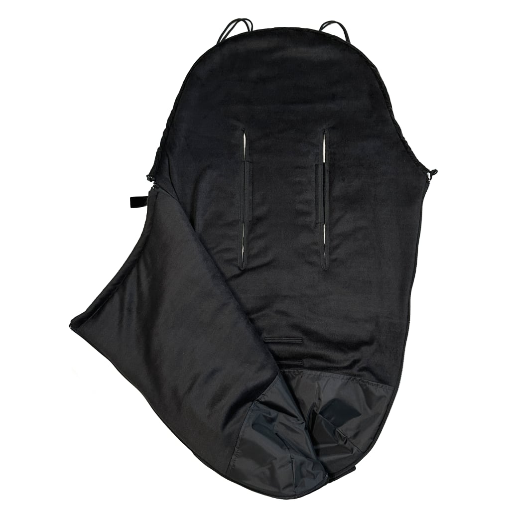 Dünner Fußsack Pinkie Softshell Grey/Black