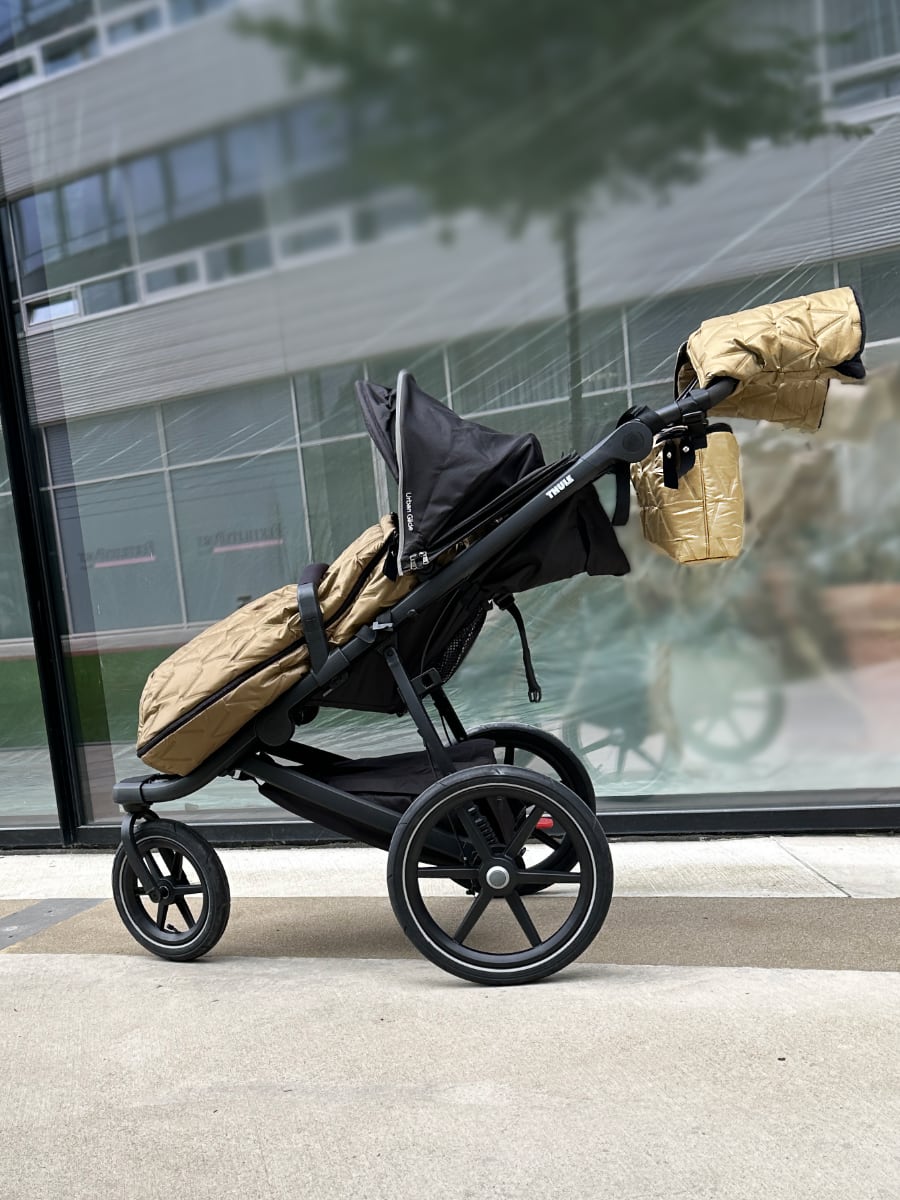 PINKIE Daunen Winterfußsack Superfine Vee Sand