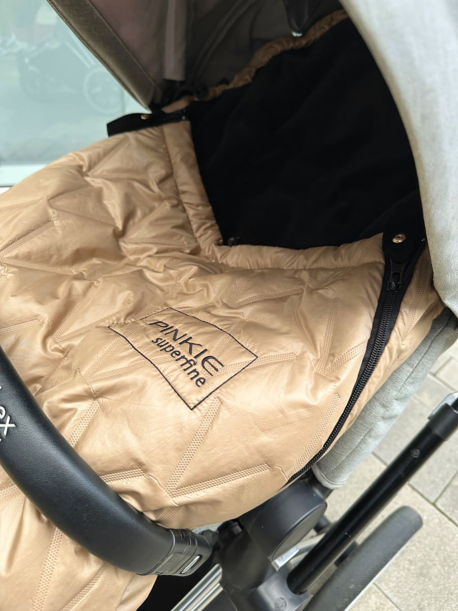 PINKIE Daunen Winterfußsack Superfine Vee Sand