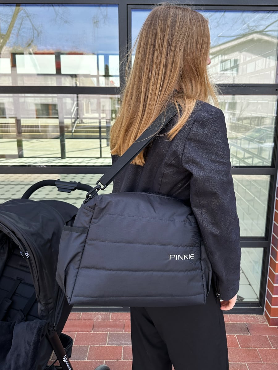PINKIE Wickeltasche Plain Black S