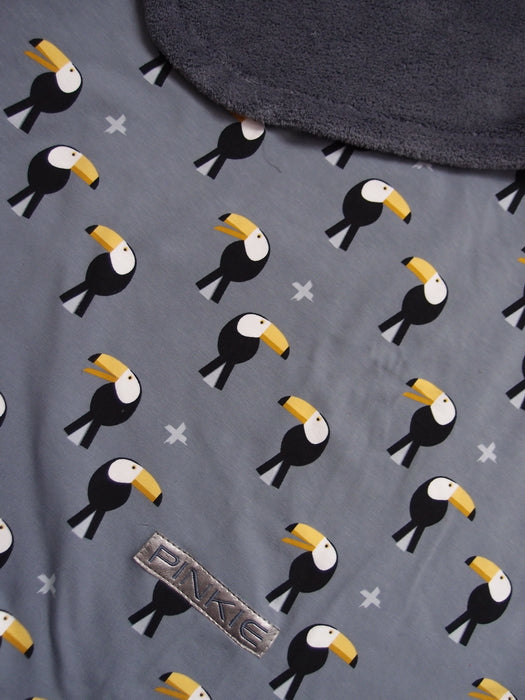 PINKIE Zubindbare Decke Toucan