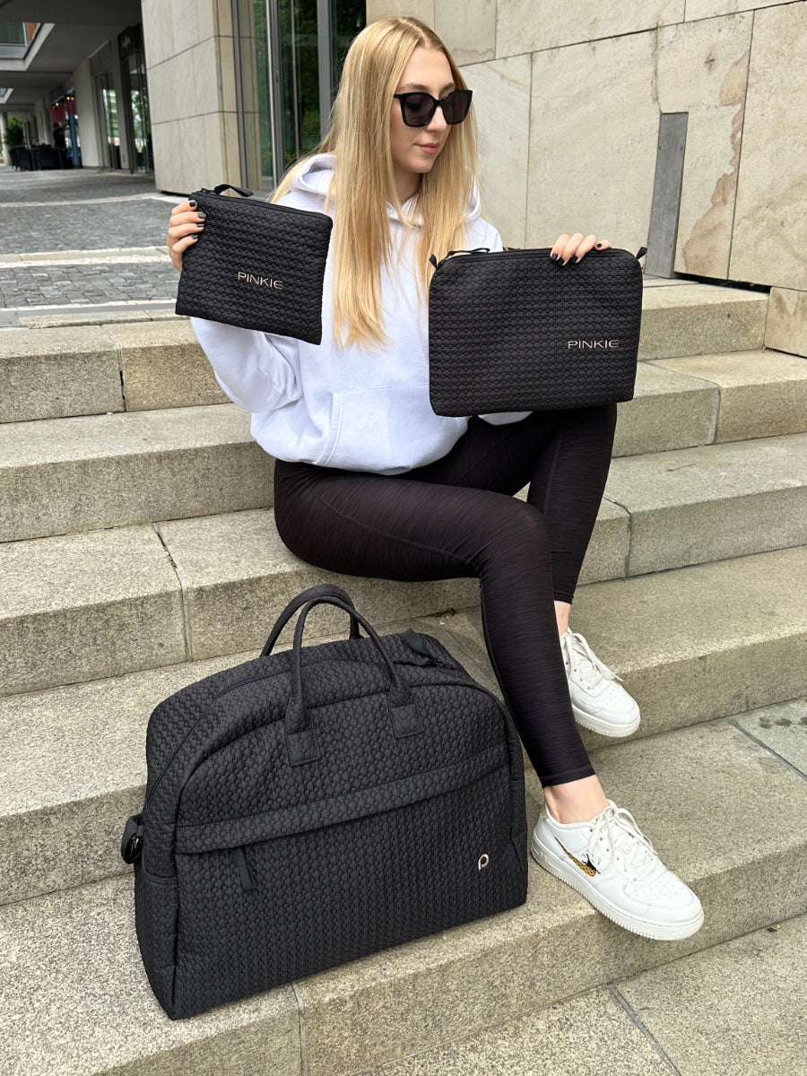 PINKIE Kosmetiktasche Small Black Comb