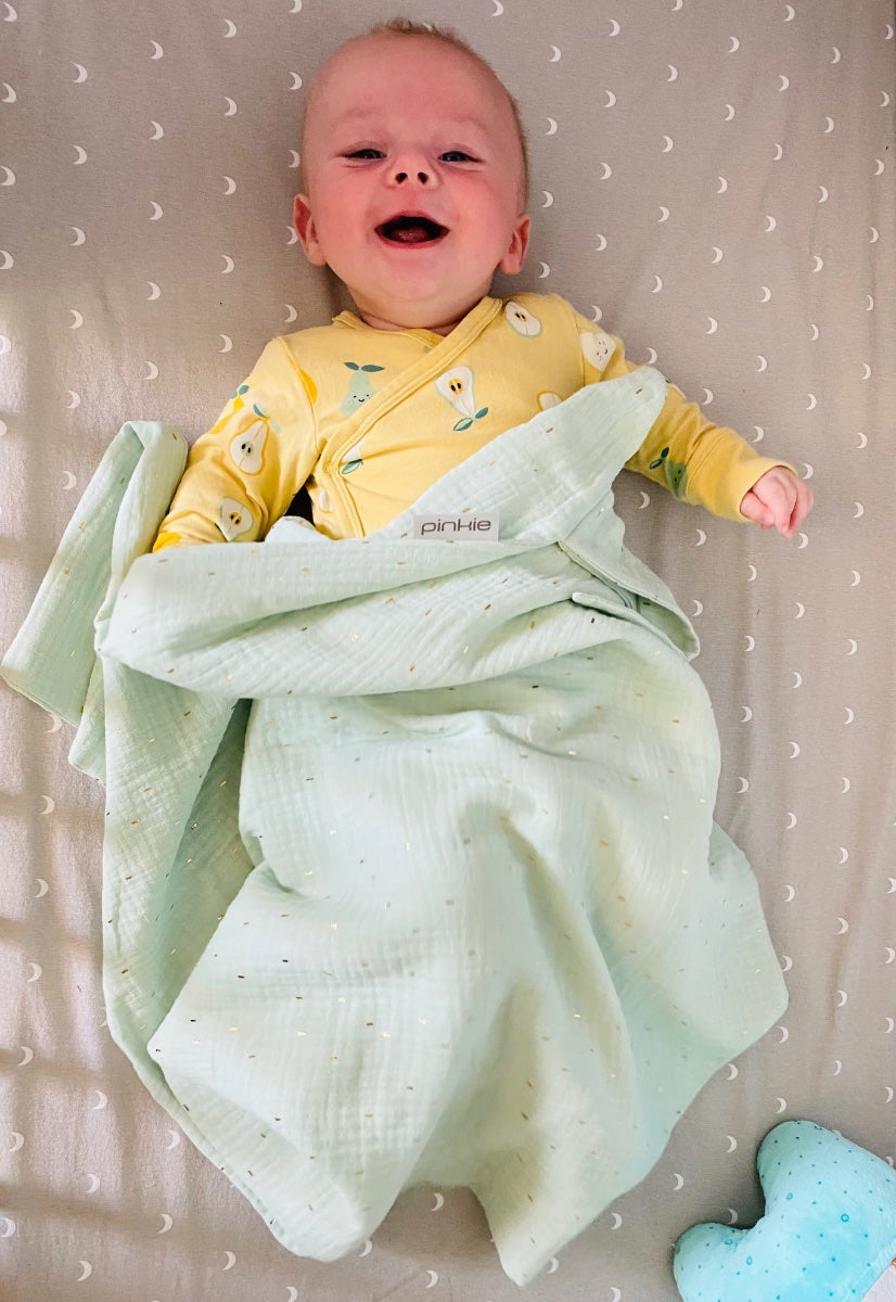 Sommerdecke Pinkie Muslin Mint