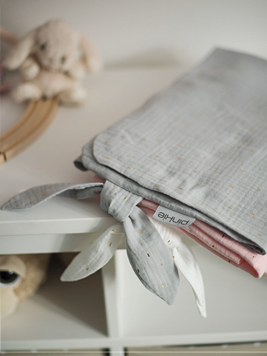 Sommerdecke Pinkie Muslin Grey