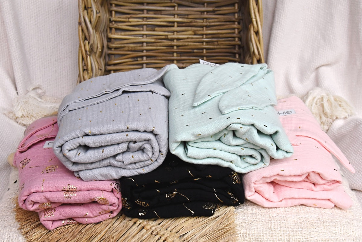 Sommerdecke Pinkie Muslin Grey