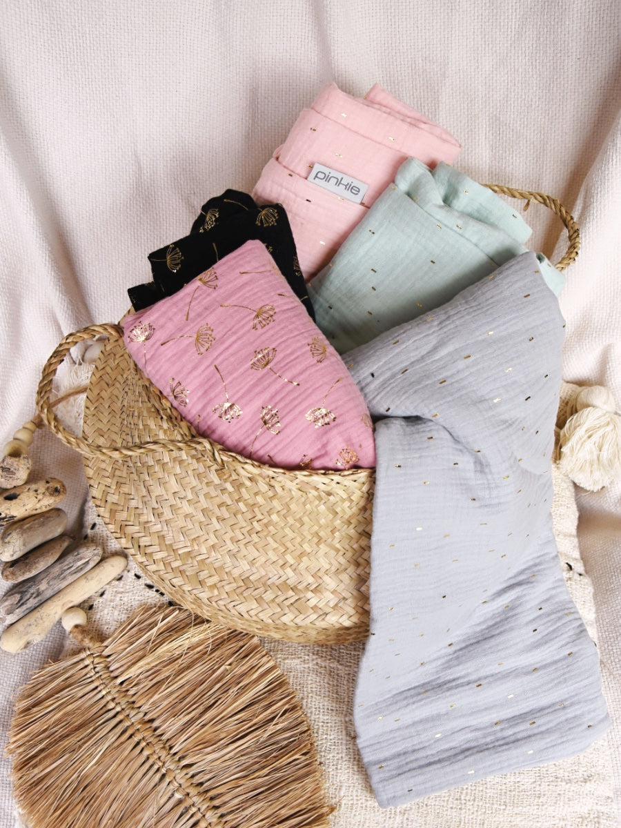 Sommerdecke Pinkie Muslin Grey