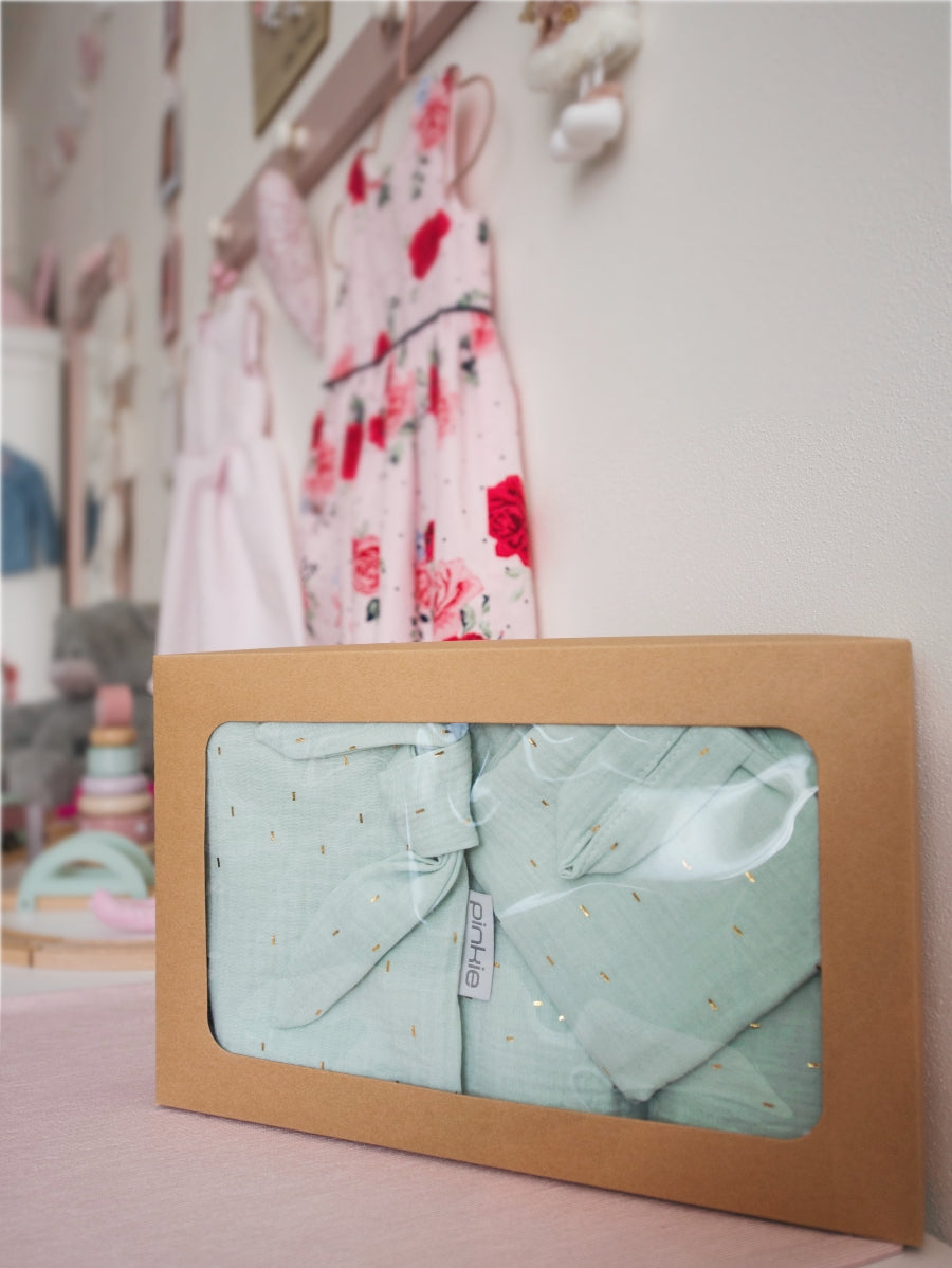 Waschlappen Pinkie Muslin Mint