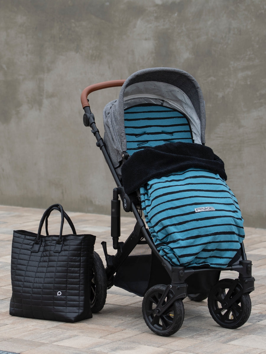Zubindbare Decke Pinkie Stripe Blue