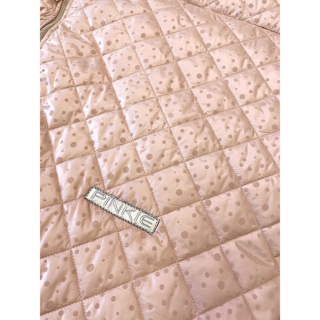 PINKIE Winter Fußsack Soft Pink Dots 0-12 Monate