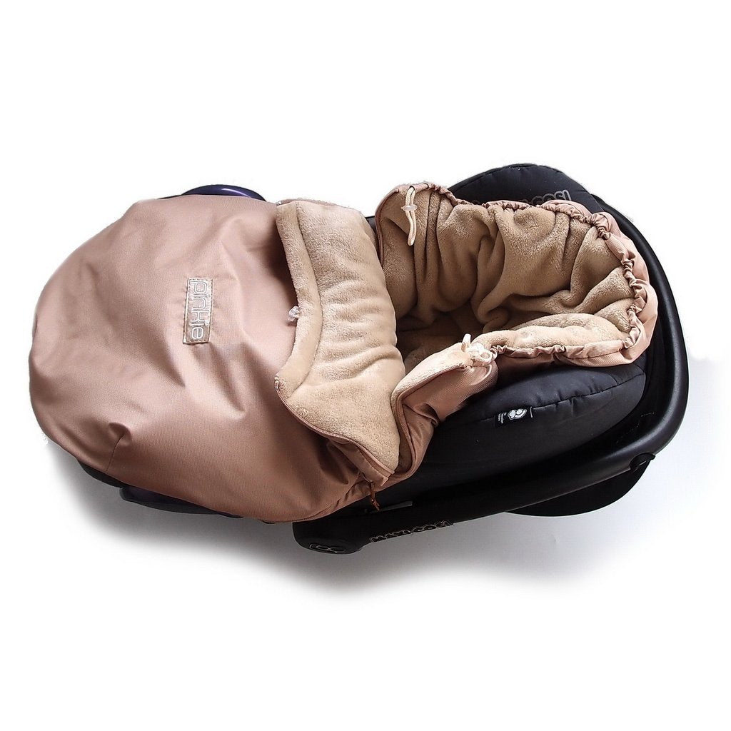 PINKIE Winter Fußsack Soft Pink Dots 0-12 Monate