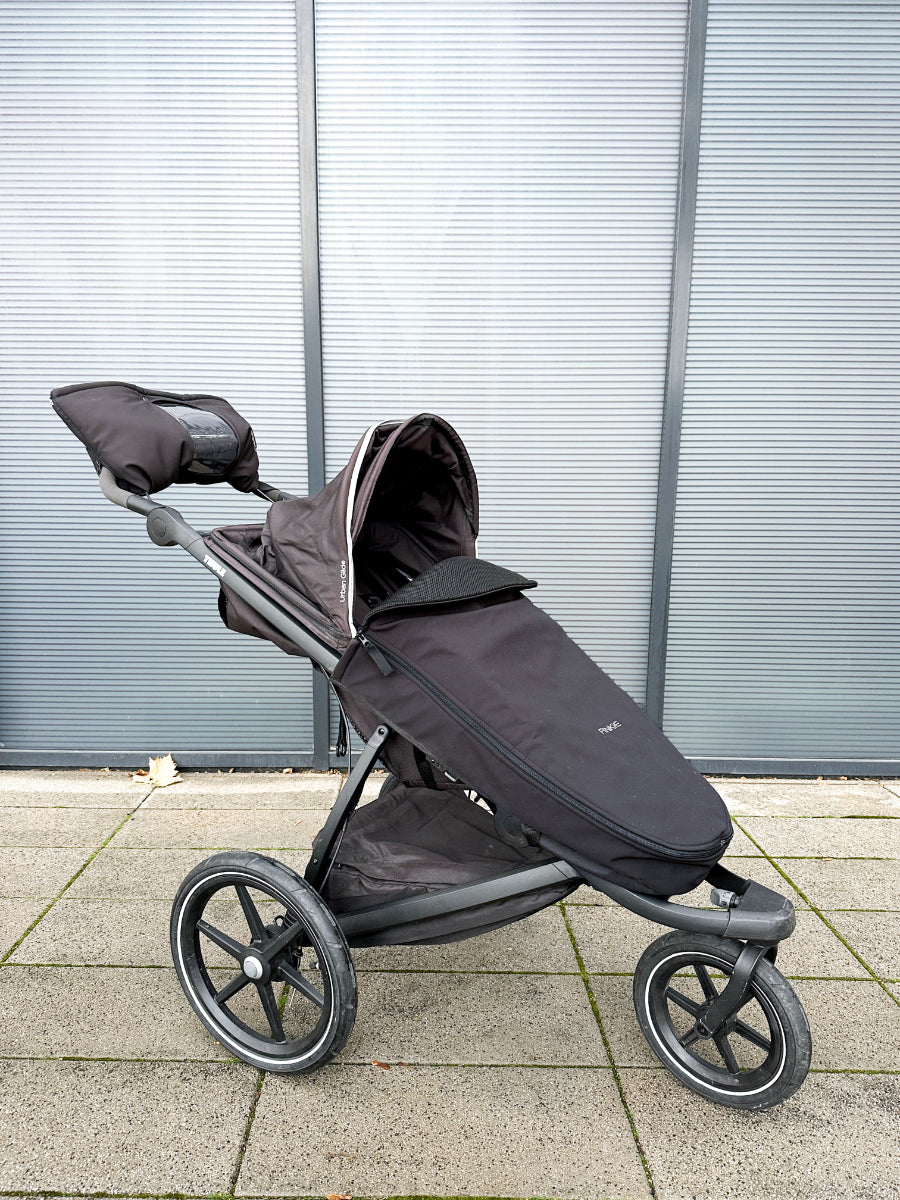 PINKIE Beindecke Softshell Black mit Funktionsschicht