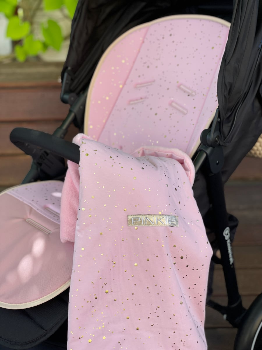 PINKIE Zubindbare Decke Shine Gold Pink