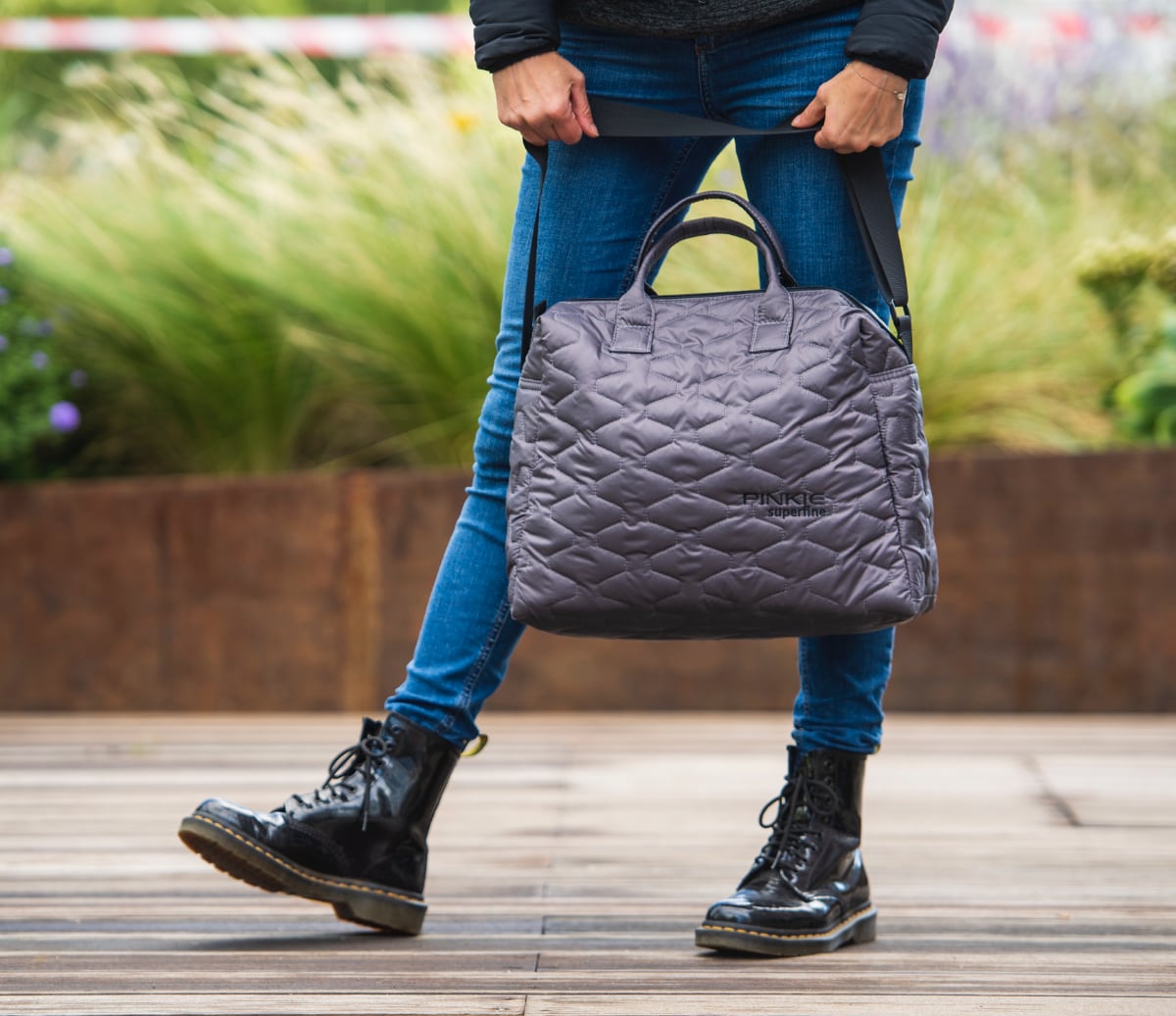 PINKIE Wickeltasche Superfine Dark Grey M