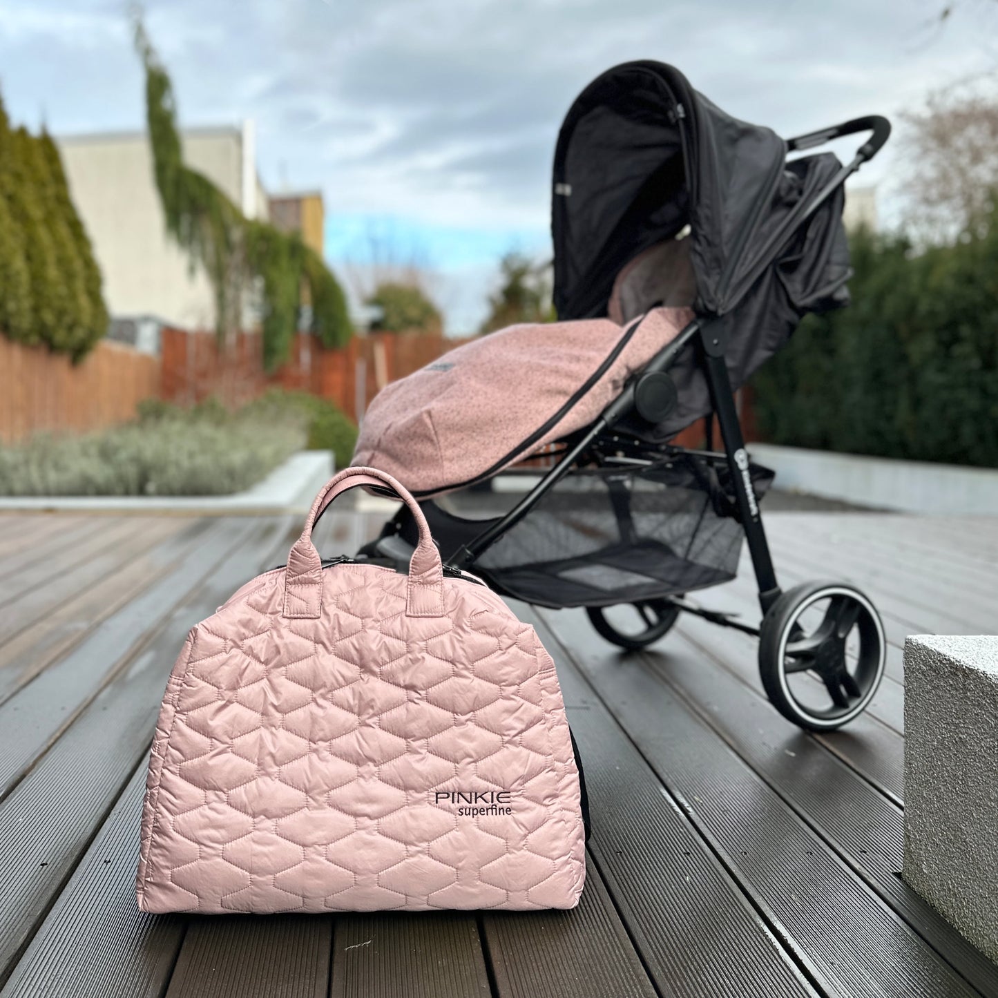 PINKIE Wickeltasche Superfine Light Pink M