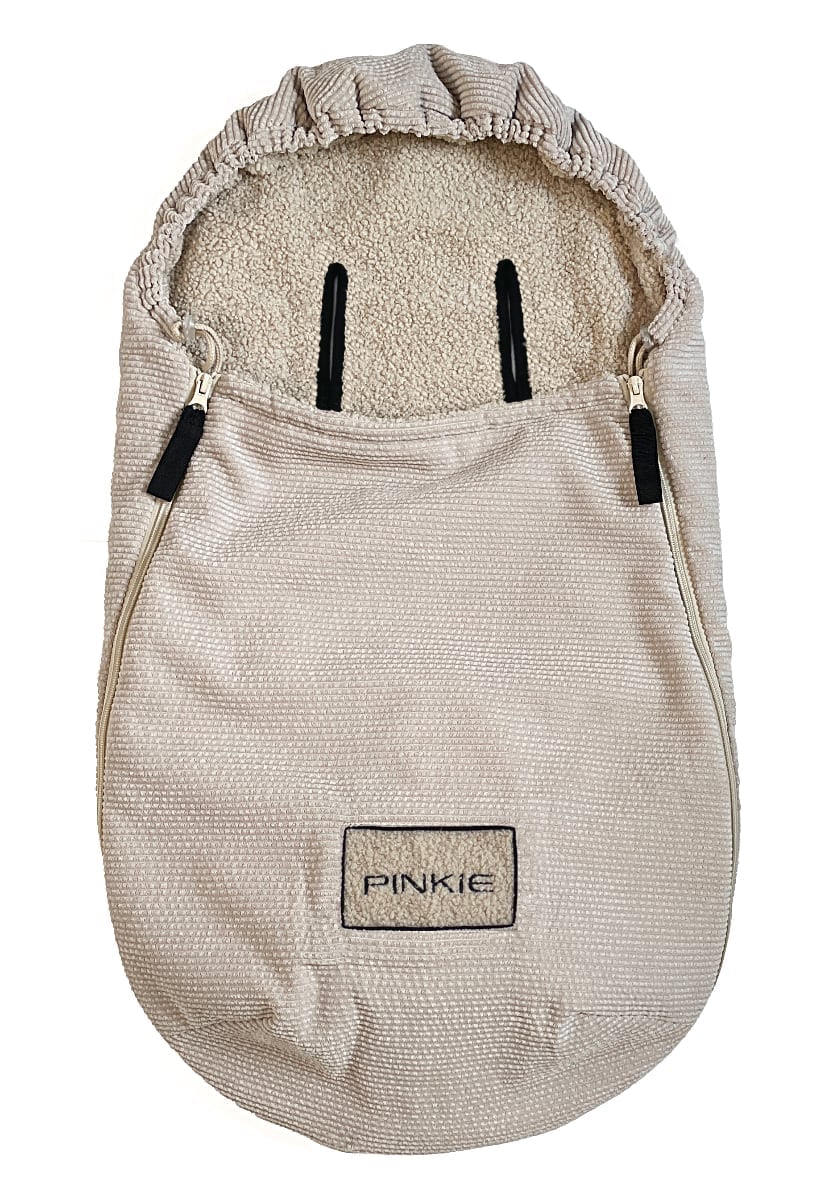 Fußsack Pinkie Fur Teddy Cream 0-12 Monate