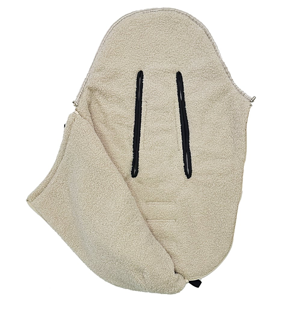 Fußsack Pinkie Fur Teddy Cream 0-12 Monate