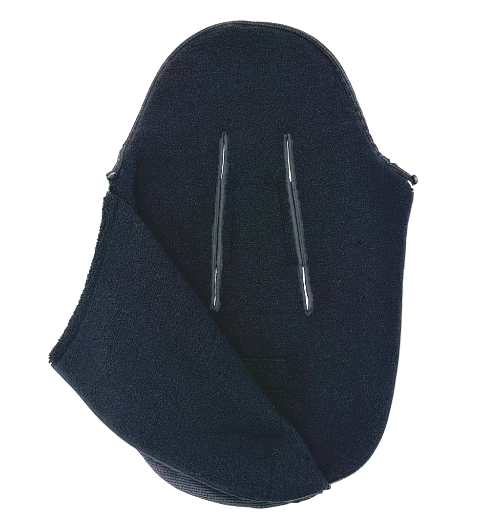 Fußsack Pinkie Fur Teddy Black 0-12 Monate