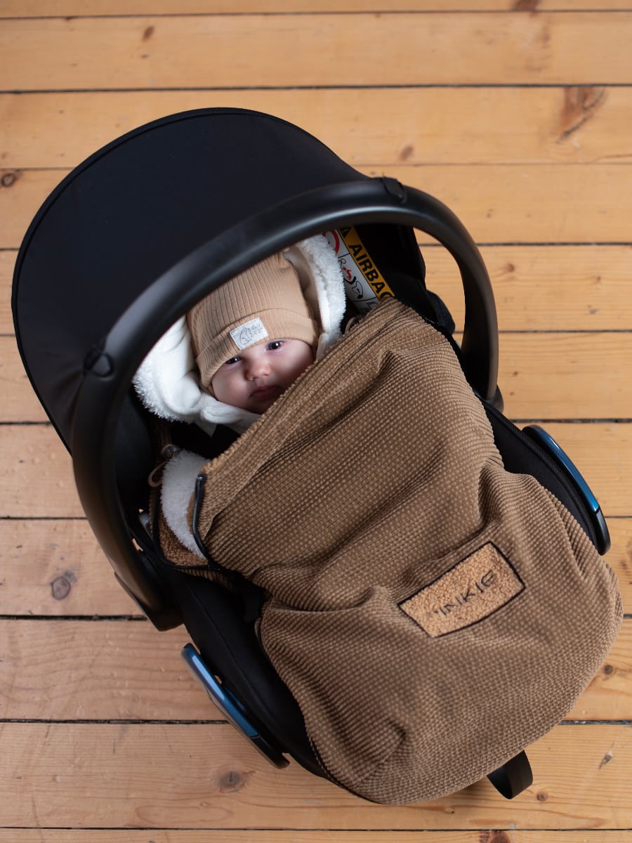Fußsack Pinkie Fur Teddy Brown 0-12 Monate