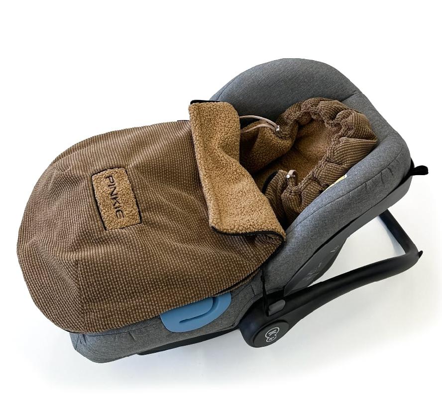 Fußsack Pinkie Fur Teddy Brown 0-12 Monate