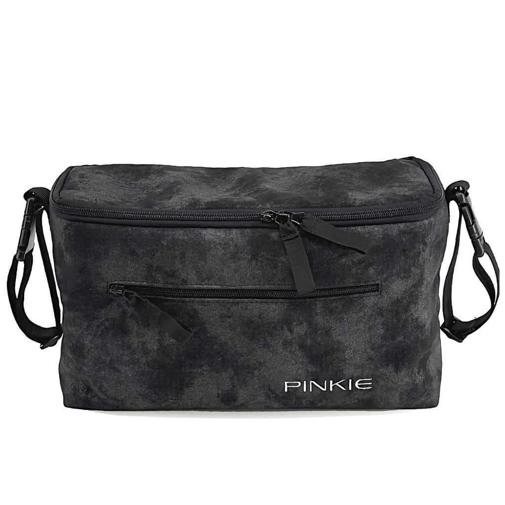 PINKIE Organizer Faux Leather Black Closed