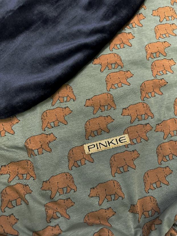 Zubindbare Decke Pinkie Bear Green