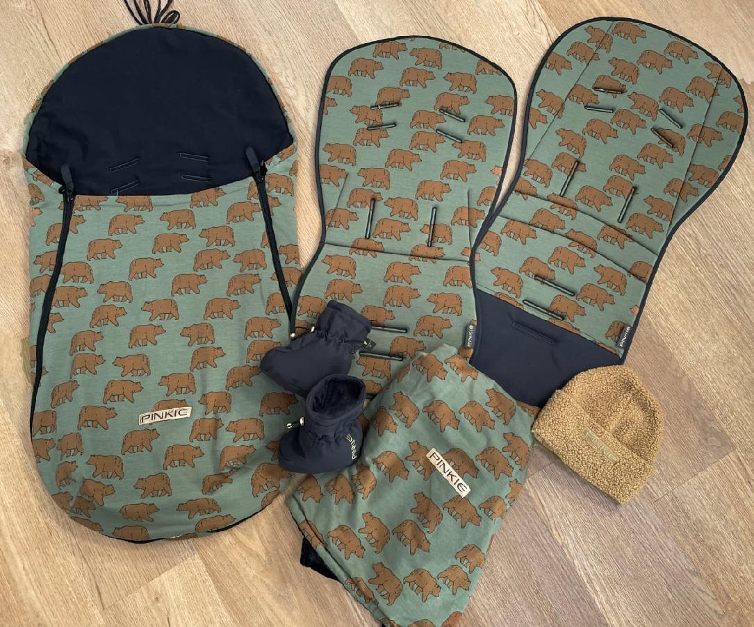 Zubindbare Decke Pinkie Bear Green