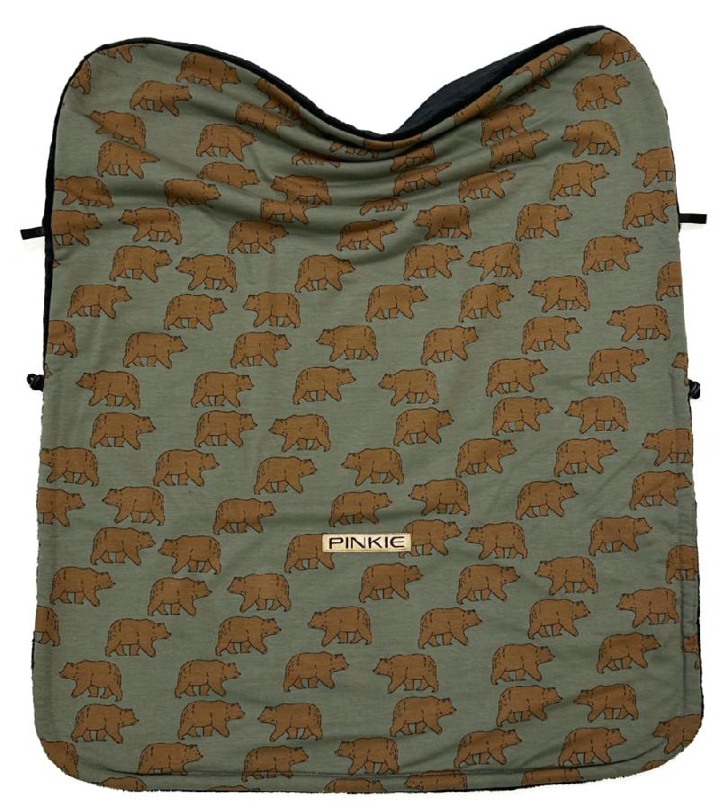 Zubindbare Decke Pinkie Bear Green