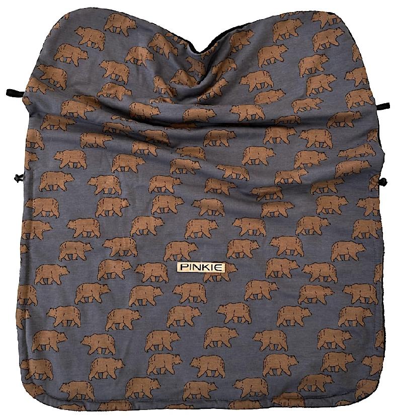 Zubindbare Decke Pinkie Bear Anthracite
