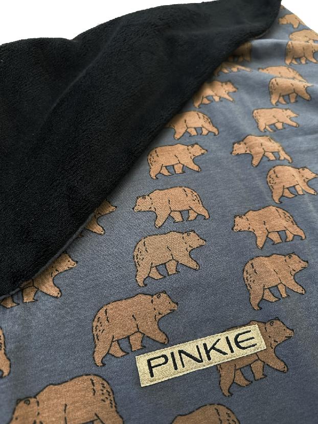 Zubindbare Decke Pinkie Bear Anthracite