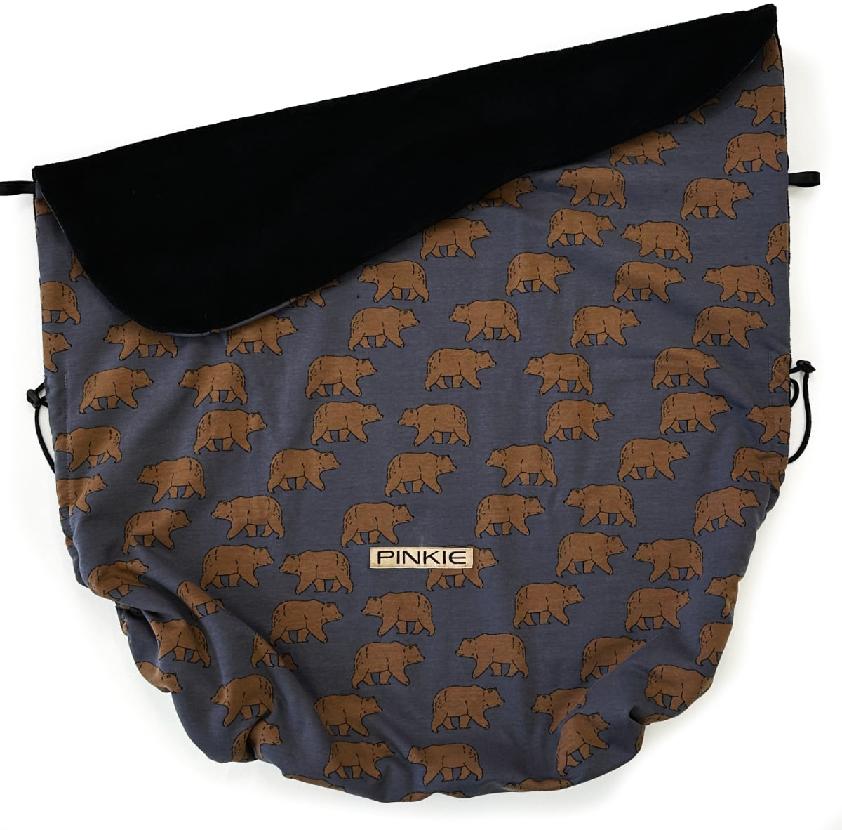 Zubindbare Decke Pinkie Bear Anthracite