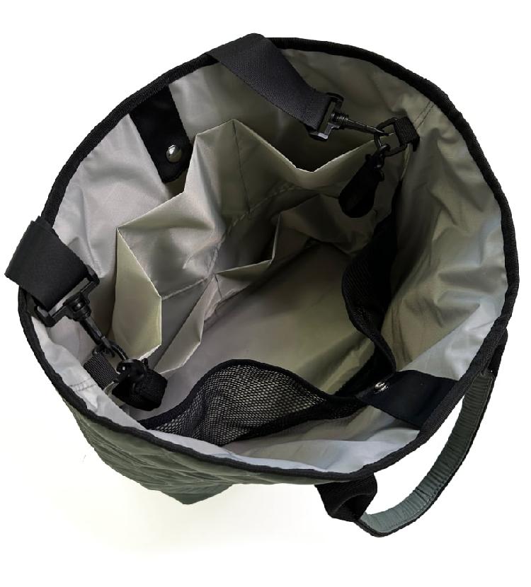 PINKIE Shopper Tasche Double Wave Green