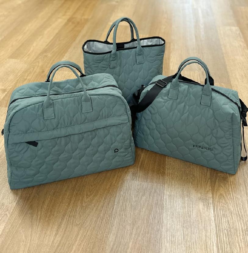 PINKIE Shopper Tasche Double Wave Green