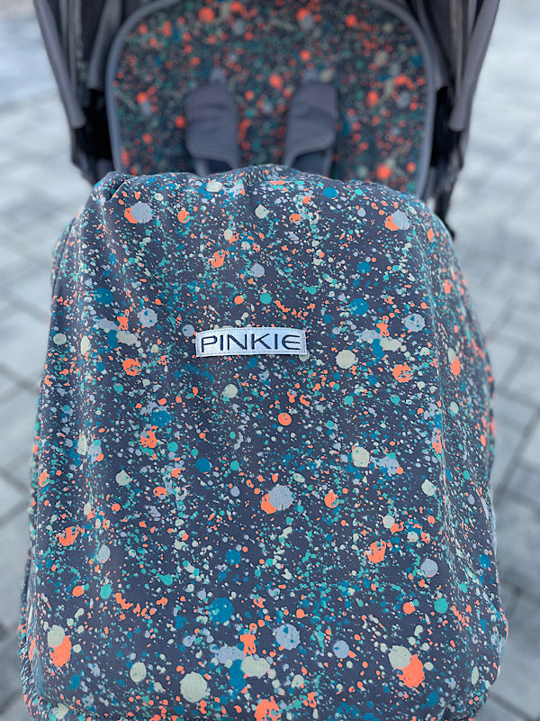 Zubindbare Decke Pinkie Spot Neon Grey