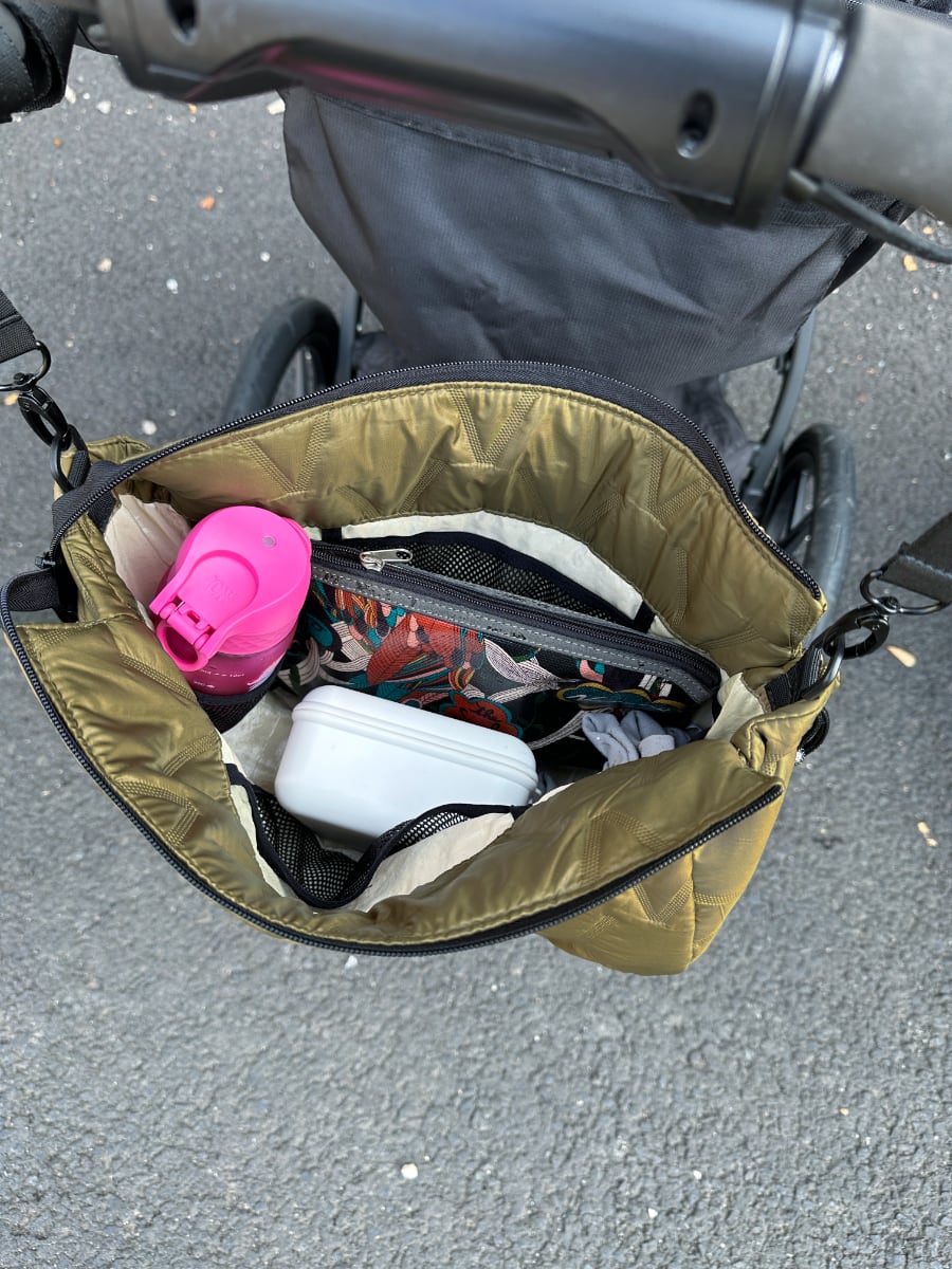 PINKIE Kleine Handtasche/Wickeltasche Vee Olive S