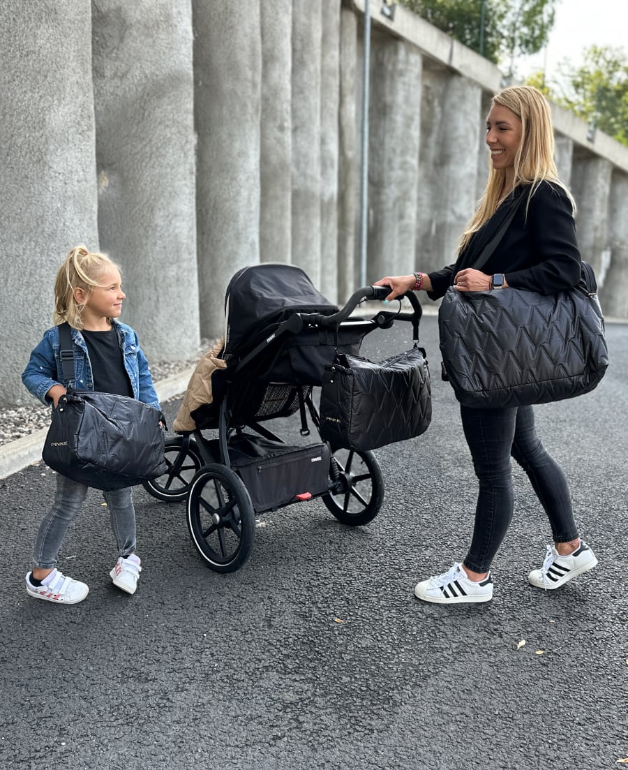 PINKIE Kleine Handtasche/Wickeltasche Vee Black S