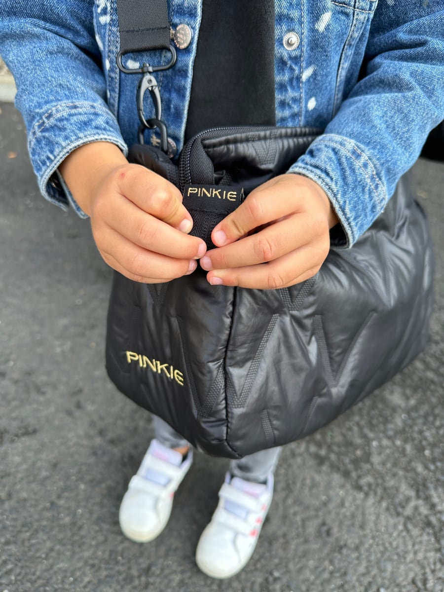 PINKIE Kleine Handtasche/Wickeltasche Vee Black S