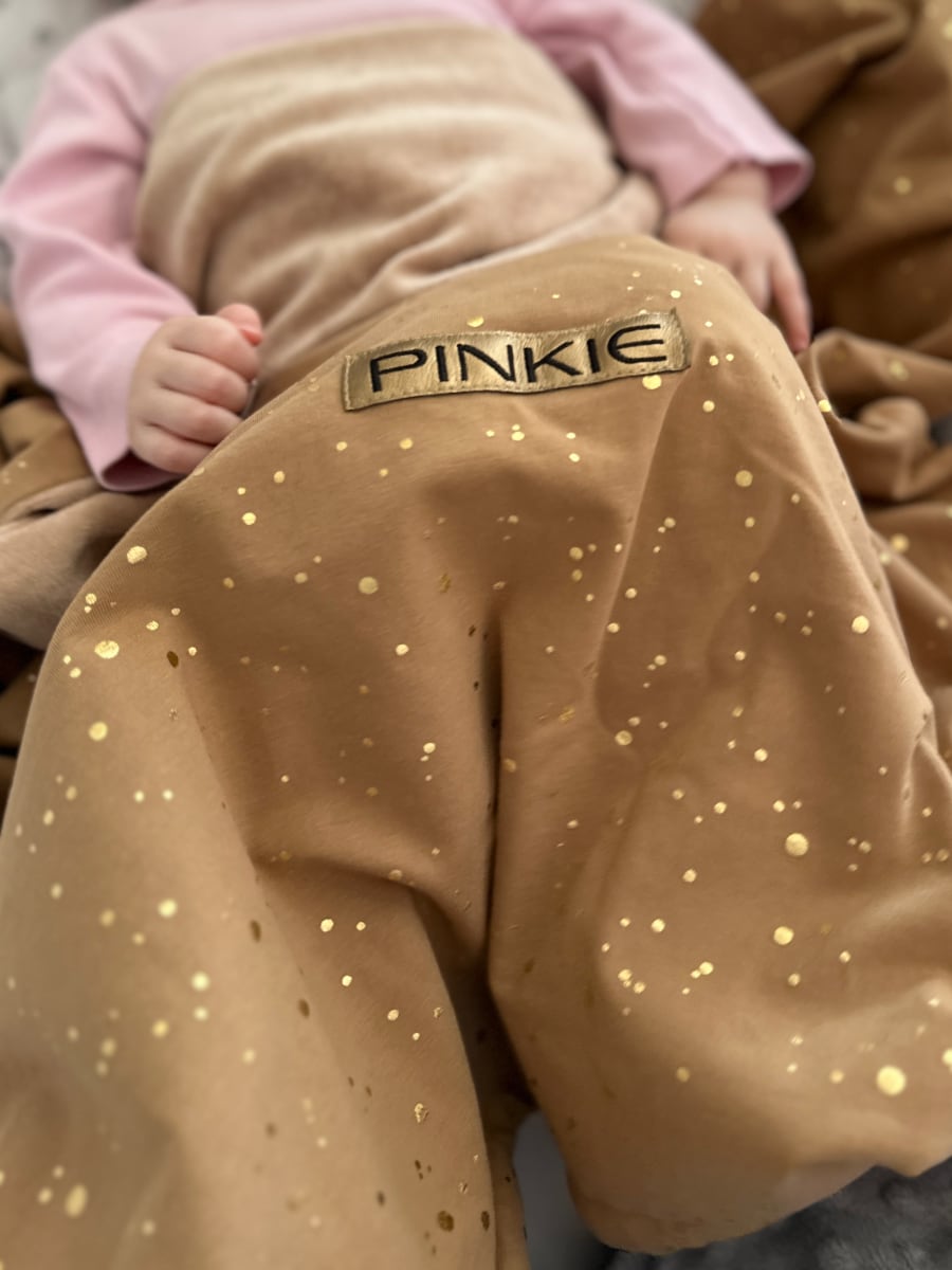 PINKIE Zubindbare Decke Shine Gold Camel