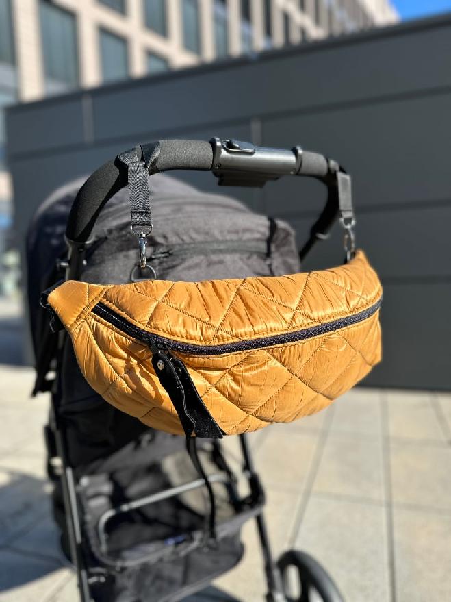 Bauchtasche Pinkie Gold Square