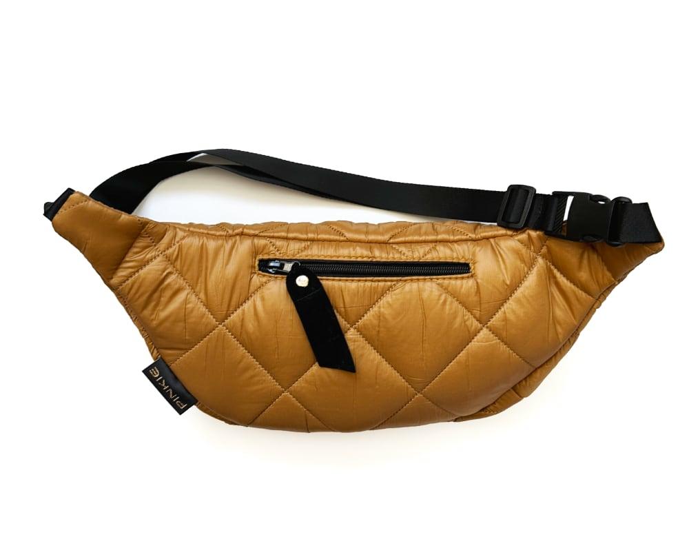Kleine Bauchtasche Pinkie Gold Square