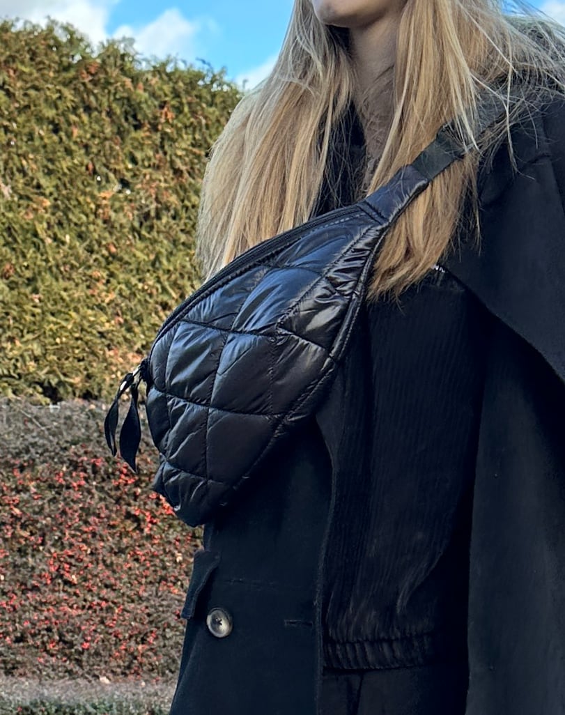 Kleine Bauchtasche Pinkie Black Square