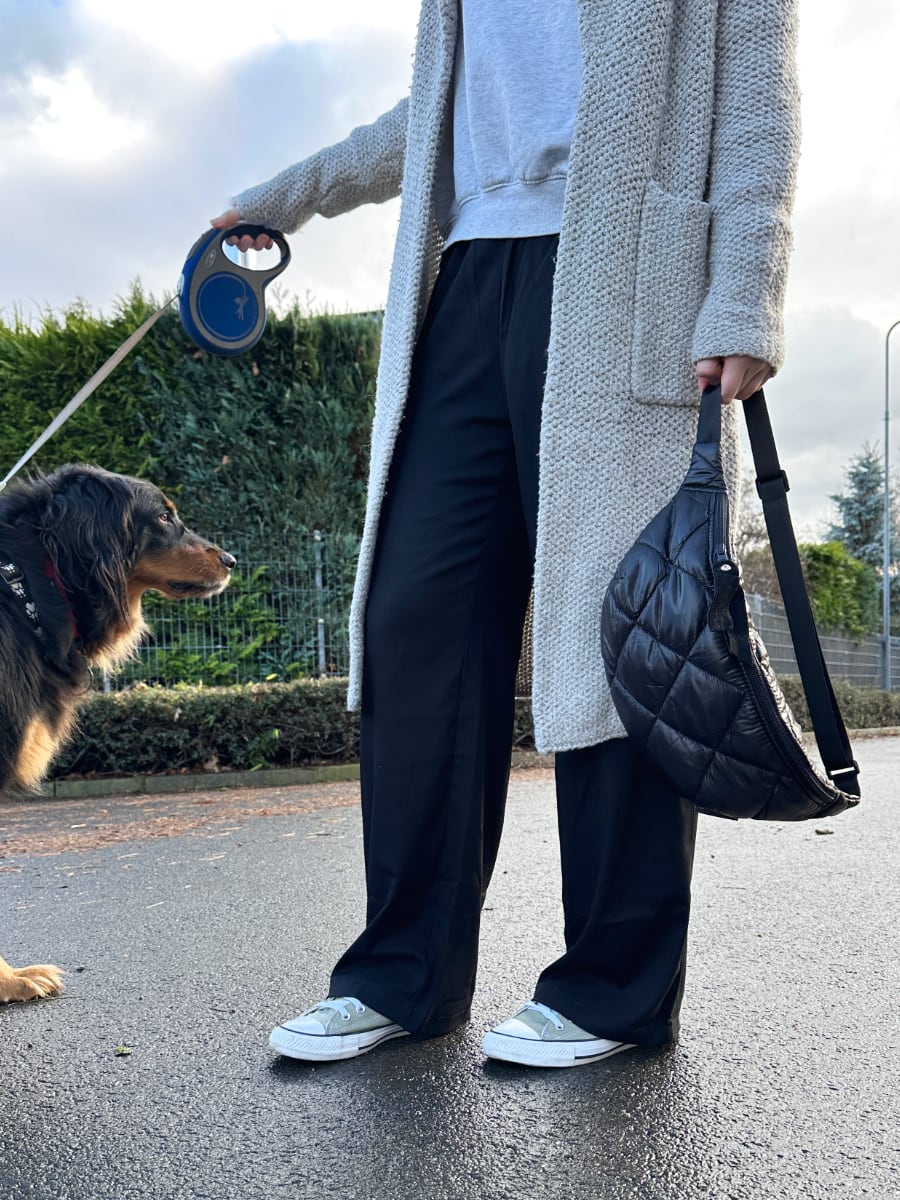 Kleine Bauchtasche Pinkie Black Square