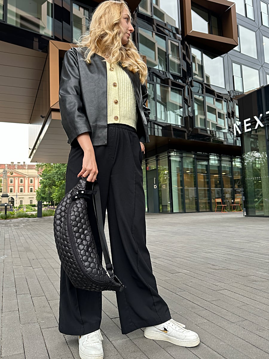 PINKIE Bauchtasche Big Comb Black