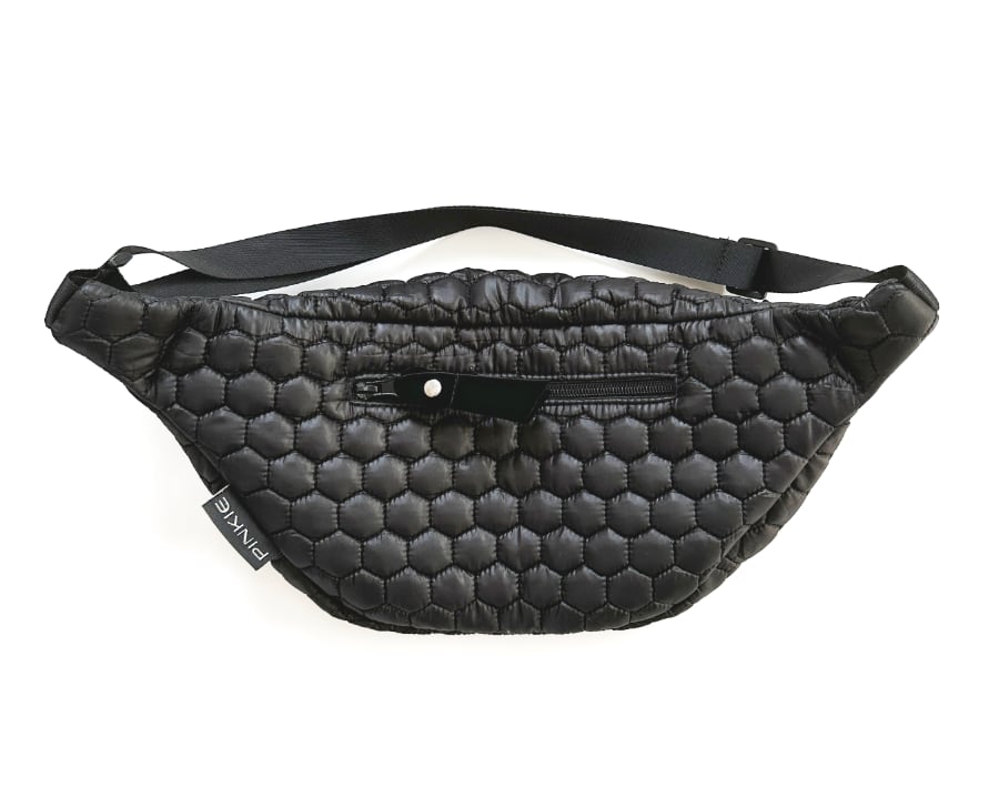 PINKIE Kleine Bauchtasche Big Comb Black