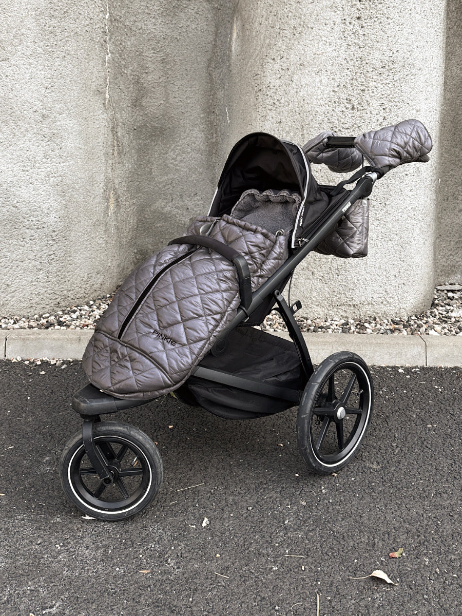 Winterfußsack Pinkie Grey Square-wachsender